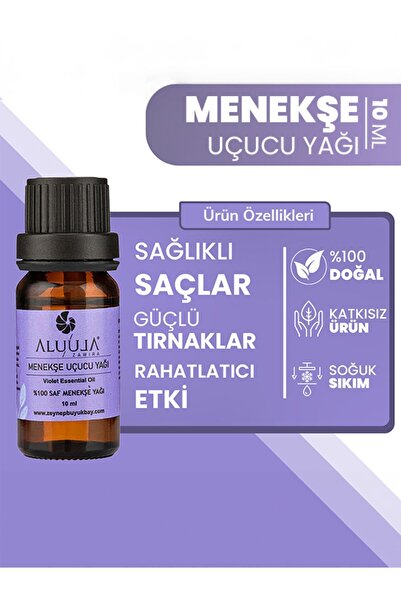 ALUULA Zawira Her Damla Saflık: %100 Saf, Seyreltilmemiş Doğal Aromaterapi Menekşe Uçucu Yağı 10 ml