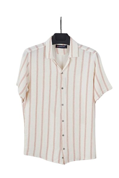 DYNAMO Ανδρικό πουκάμισο σε χρώμα τούβλο - Μοντέλο 9627