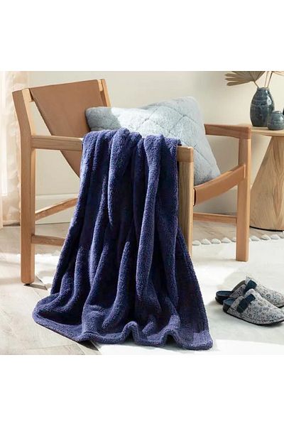 English Home Weiche Plüsch-Fleece-Überwurfdecke – für Couch, Sofa und Bett, super gemütlich.