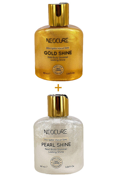 NeoCure زيت العناية بالبشرة اللؤلؤية والذهبية 100 مل - مجموعة من قطعتين