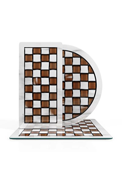 Decovetro Set mixt MacKenzie din 3 piese - Serviciu de prezentare din sticlă,...