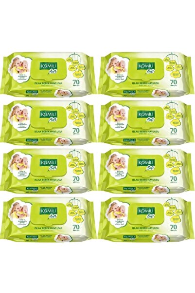Komili Soft Islak Bebek Havlusu 70 Li 8 Adet