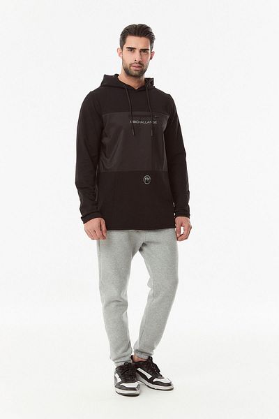 Fulla Moda Printed Kangaroo Pocket Sweatshirt