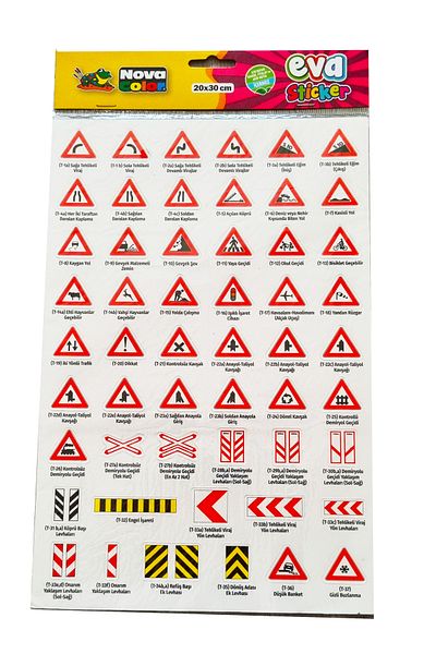 Modellino Nova Color Eva Sticker - Natură, Trafic, Știință, Spațiu, Litere și Numere Tematică Antrenament Sportiv Casele Atatürk