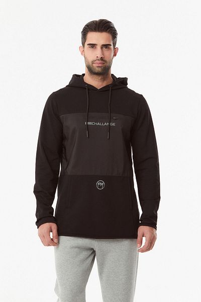 Fulla Moda Printed Kangaroo Pocket Sweatshirt