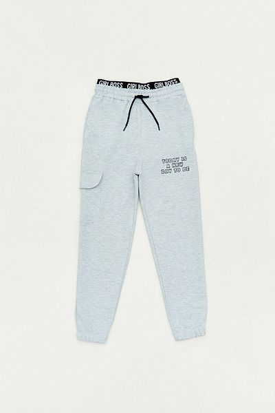 Fulla Moda Κείμενο Φούτερ για κορίτσι με κορδόνια Jogger