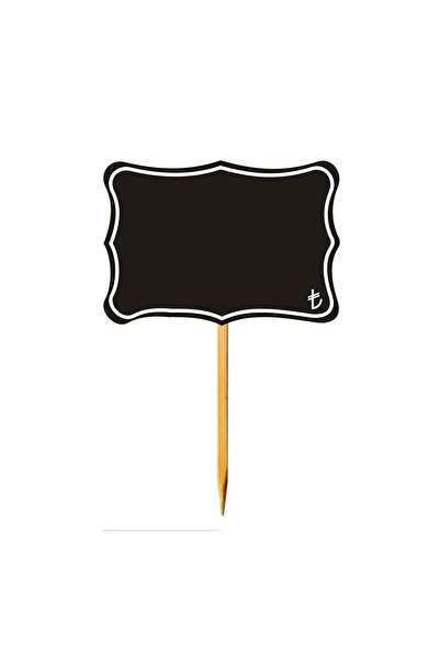 CYS ETİKET Ahşap Çubuklu Pvc Yaz-sil Siyah Reyon Fiyat Etiketi 7x10cm.10'lu P...