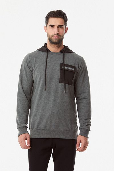 Fulla Moda Φούτερ με στάμπα τσέπης