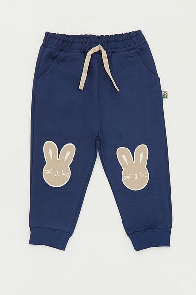 Fulla Moda Rabbit Embroidered Jogger Girl's Sweatpants