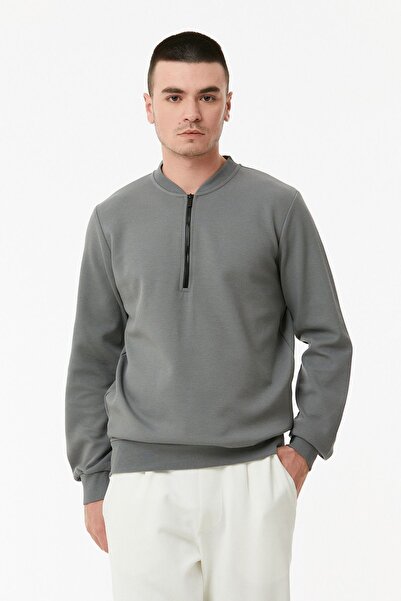 Fulla Moda Світшот з напівзастібкою