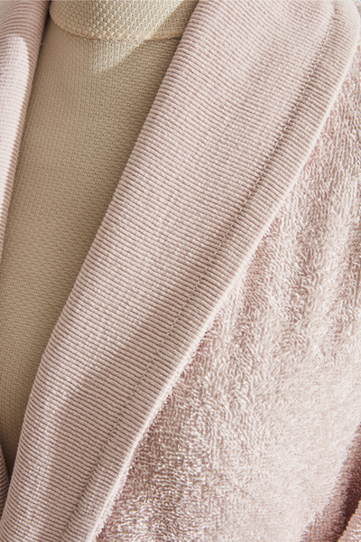 Karaca Home Andy Cotton Bathrobe Set - L/XL Powder