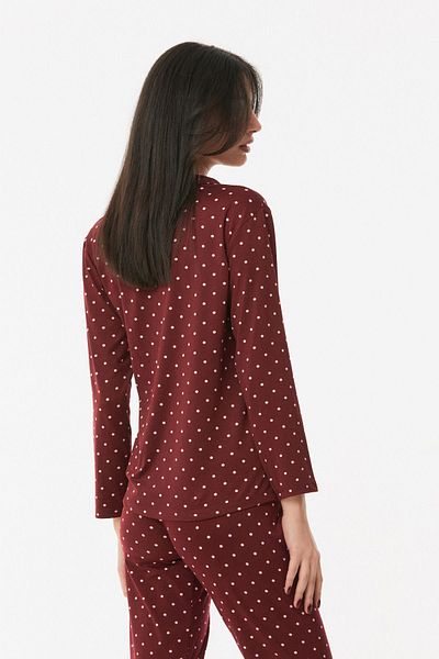 Fulla Moda Set pijama cu buline cu nasturi