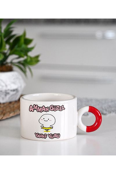 GünayStore 200 Ml Latte and Espresso Coffee for Friend - Funny Gift Motto Cup