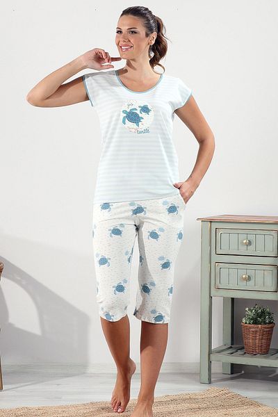 Bella Linda Set de pijamale Bermude din bumbac