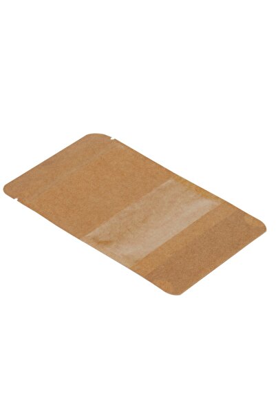 Packanya 8,5 Cm X 14,5 Cm 2,5 Cm -100 Adet Kraft Dar Pencereli Doypack