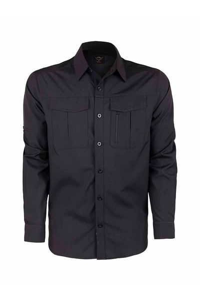 VAV WEAR Ανδρικό πουκάμισο Tactical - Ευέλικτη Εφαρμογή, Εξωτερικά Ρούχα, Αδιάβροχο Trekking TACFLEX02
