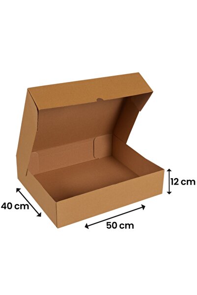 Packanya 50x40x12-50 Adet Kesimli Karton Kutu - Internet Ve Kargo Kutusu