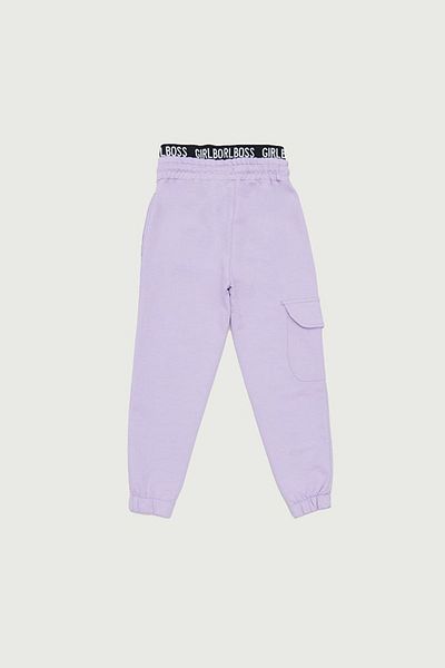 Fulla Moda Κείμενο εμπριμέ για κορίτσια Jogger Φούτερ με ελαστική μέση