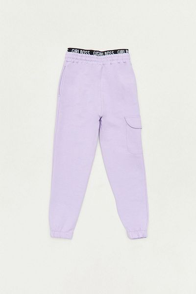 Fulla Moda Κείμενο εμπριμέ με κορδόνια Jogger Girl's Sweatpants