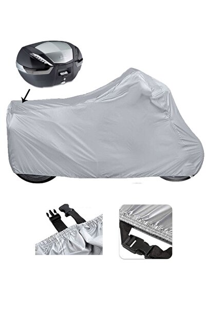 Autorez Honda NX 650 Dominator Motorcycle Tarpaulin Rear Bag Compatible - GRAY