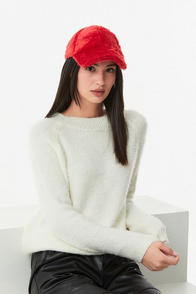 Fulla Moda Feather Back Adjustable Cap Hat