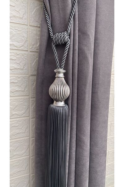 Helezoni 1 Piece Tasseled Braçol Striped Vase Hornbeam Tactical Curtain Accessory