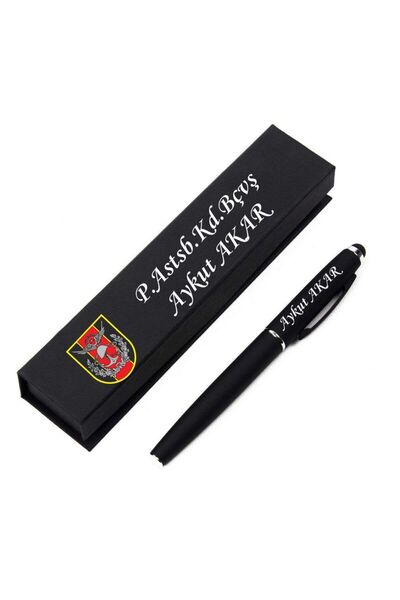 Personalized Turkish Armed Forces Logo Boxed Gift TüKenmez Rubber Pen