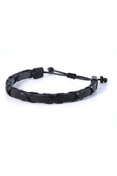 Chillin' Men's Bracelet - Genuine Leather, Suitable for All Wrists, Adjustable