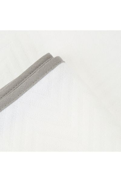 Vakko 160x240 Cm White Piping Bedspread - M300082041