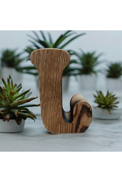 Renkli Tasarım Evi Kişiye Özel Harf Mumluk-j Harfi