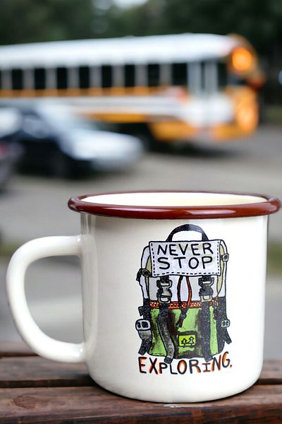 İnci Emaye Enamel Mug Cup Camp Camping Mug Cup Coffee