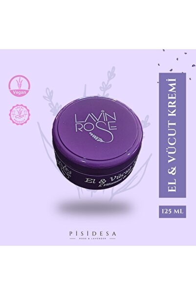 Lavin Rose Lavender Cream - Hand and Body Cream (Vitamin E & Aloe Vera) Moist...