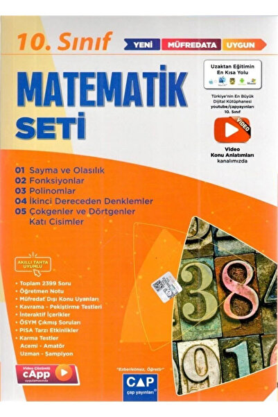Apotemi Yayınları 9.10.11 Apotemi Yayınları 10. Sınıf Matematik Anadolu Seti