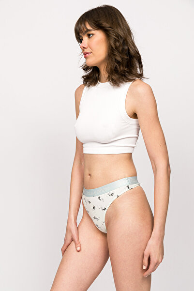 Paul Kenzie Saving House Patterned Frenchie Women's String Panties