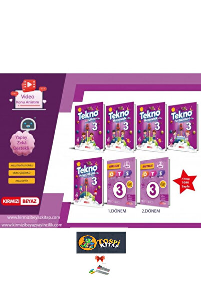 Kırmızı Beyaz Yayınları Kırmızı Beyaz Tekno Set 3.Sınıf (2024-2025)