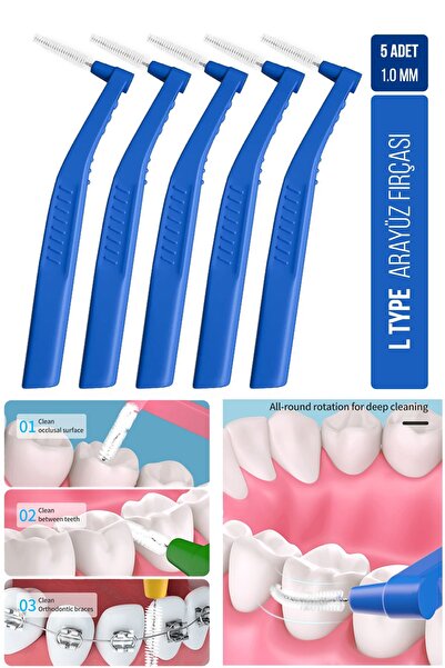 Oral White Arayüz Fırçası Mavi 1.0 Mm Cleaning Pro 5 Adet