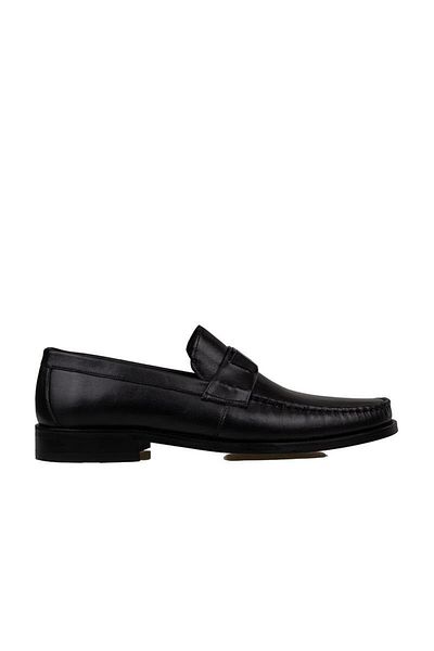 Fosco Black Genuine Leather - Neolit Sole Classic Rock Shoes