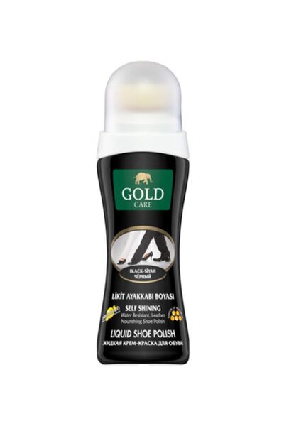 Gold Care Gold Siyah Likit Ayakkabı Kundura Boyası 75 Ml