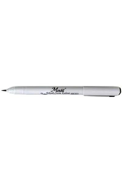 Masis Black Technical Drawing Pen - Brush Tip