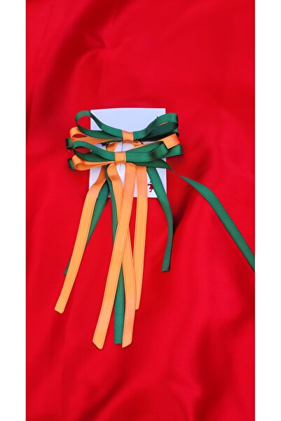 LO ADORO Pen cu arc cu cataramă pentru evantai, verde portocaliu