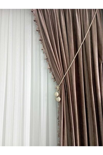 3b üçbey 4 Toplu Tavan Braçolu Perde Toplayıcı Perde Süsü