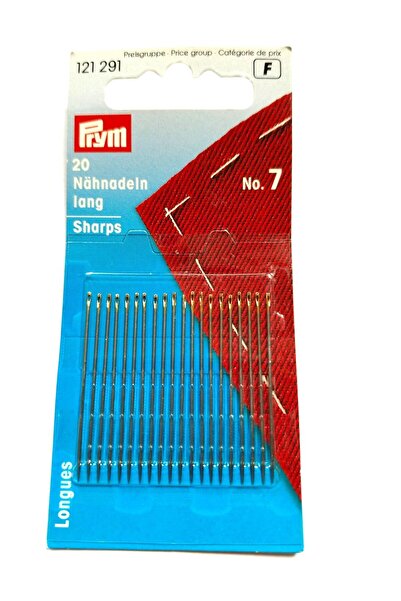 Prym Набір довгих гострих швейних голок № 7 (20 штук)