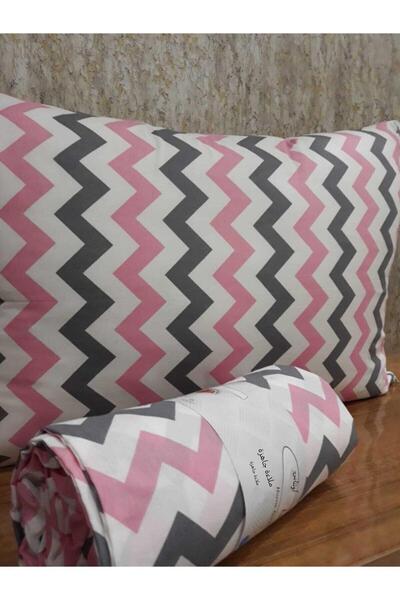 üntaş Life Single Elastic Sheet +1 Pillow Case Pink Gray Eczikzak22