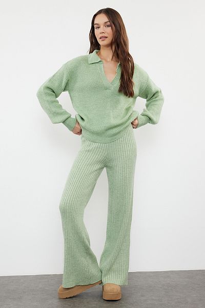 Trendyol Collection menta tovább Fenntartható puha kötöttáru készlet - TWOAW24AU00097