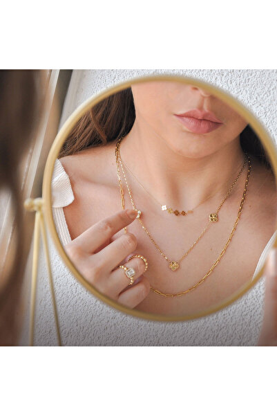 Burcu Kuyumculuk Yonca Zincir Kolye