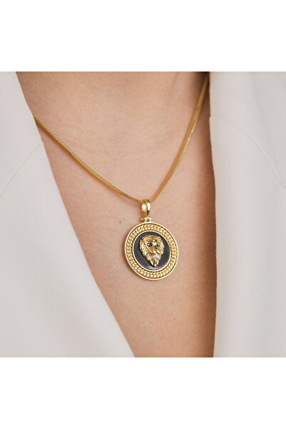 Burcu Kuyumculuk Zincir Aslan Kolye