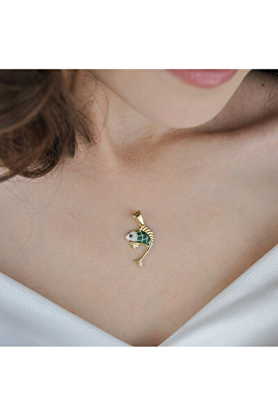 Burcu Kuyumculuk Mine Balık Kolye Ucu