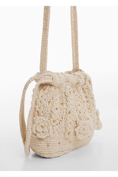 MANGO Kids Beige Shoulder Bag for Kids