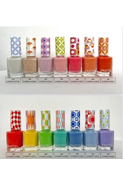 Pastel Oje Yaz Yeni Renkler Summer 14 Lü Set