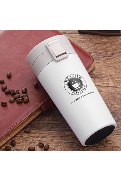 hediyesahibi Çift Katmanlı Kaliteli Paslanmaz Çelik Termos Kupa Bardak 380 Ml